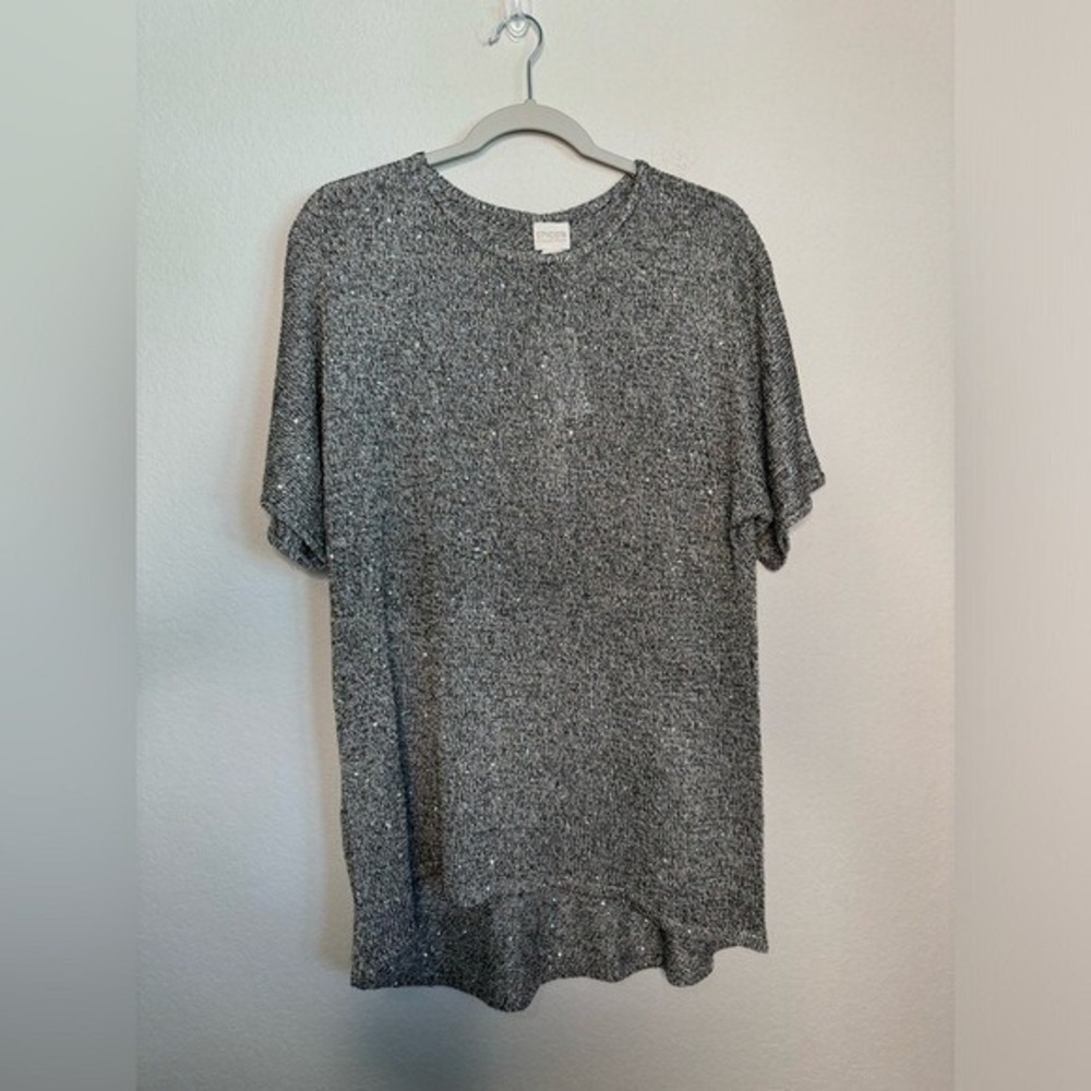 NWT Chico's Collection Sequin Sweater in Portland Stone-‎ Sz 2 (12/14-L)